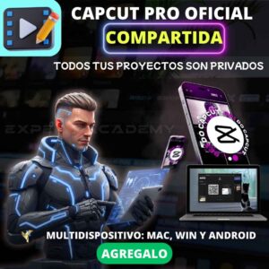 CAPCUT PRO OFICIAL SHARE WIN-MAC-ANDROID-IOS - 1 AÑO